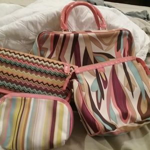 Missoni for Target travel make up cases set of 4